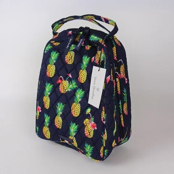 New Vera Bradley Lunch Bunch Bag Toucan Pineapple Tropical Print - Picture 3 of 7